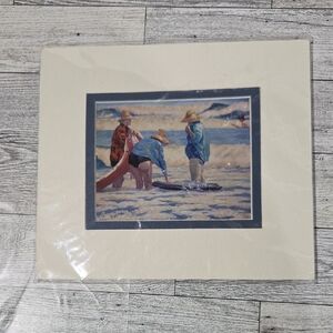 Beach Scene Art Print By Guy Morrow